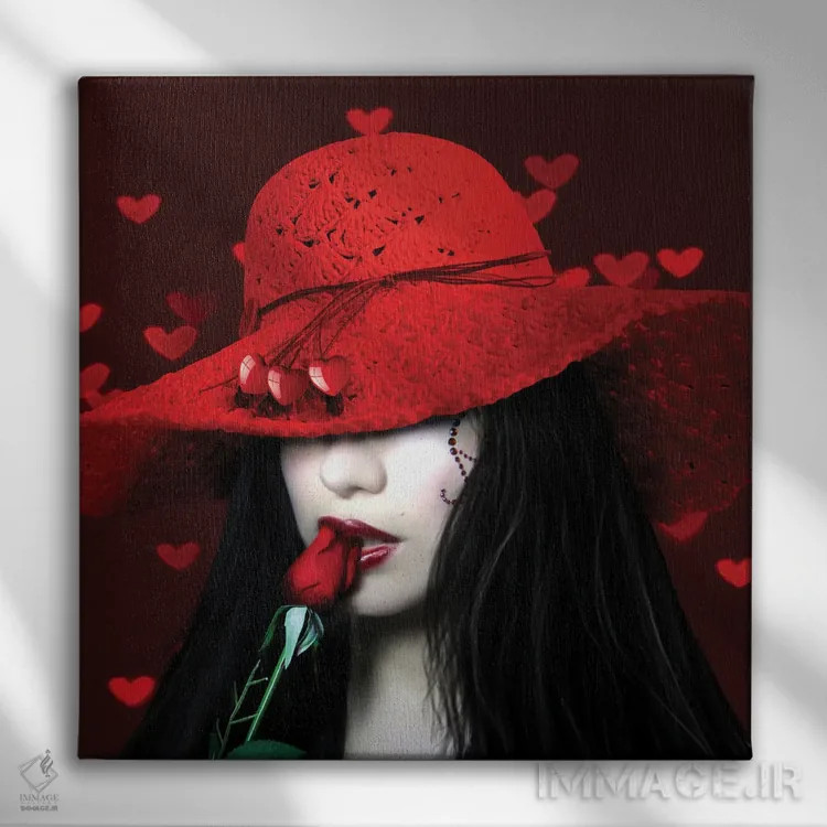 تابلو قلبهای زنده اثر بابت ون دن برگ - نمای روبهرو روی دیوار