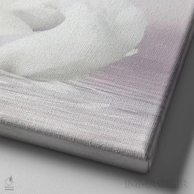 تابلو کارت عشق II (عنوان هلندی) اثر بابت ون دن برگ - نمای نزدیک بافت بوم