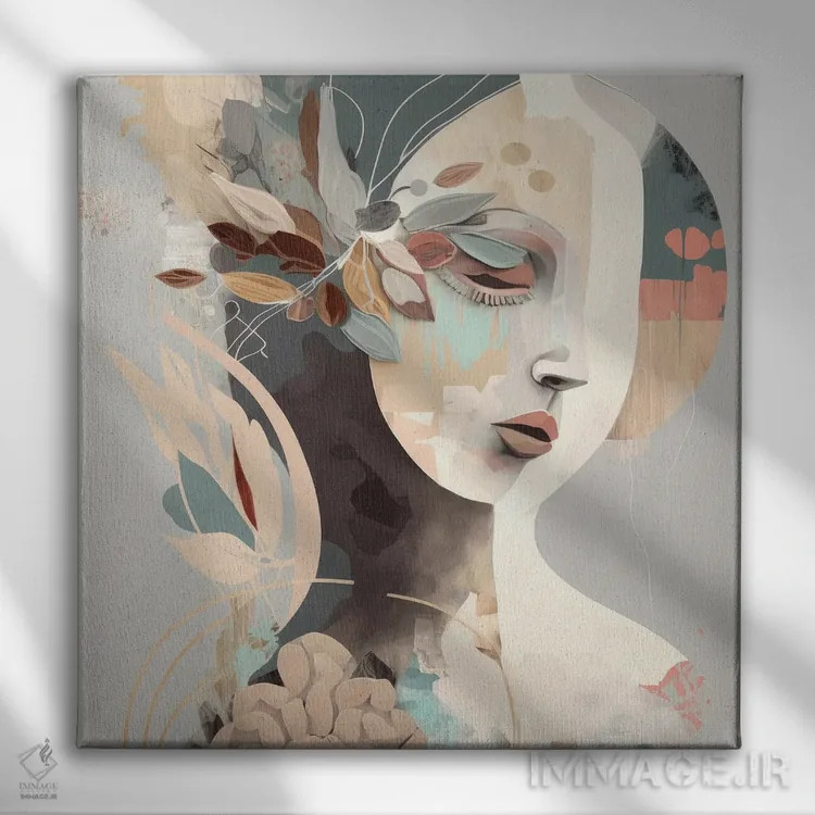 تابلو آدری اثر بلا ایو - نمای روبهرو روی دیوار