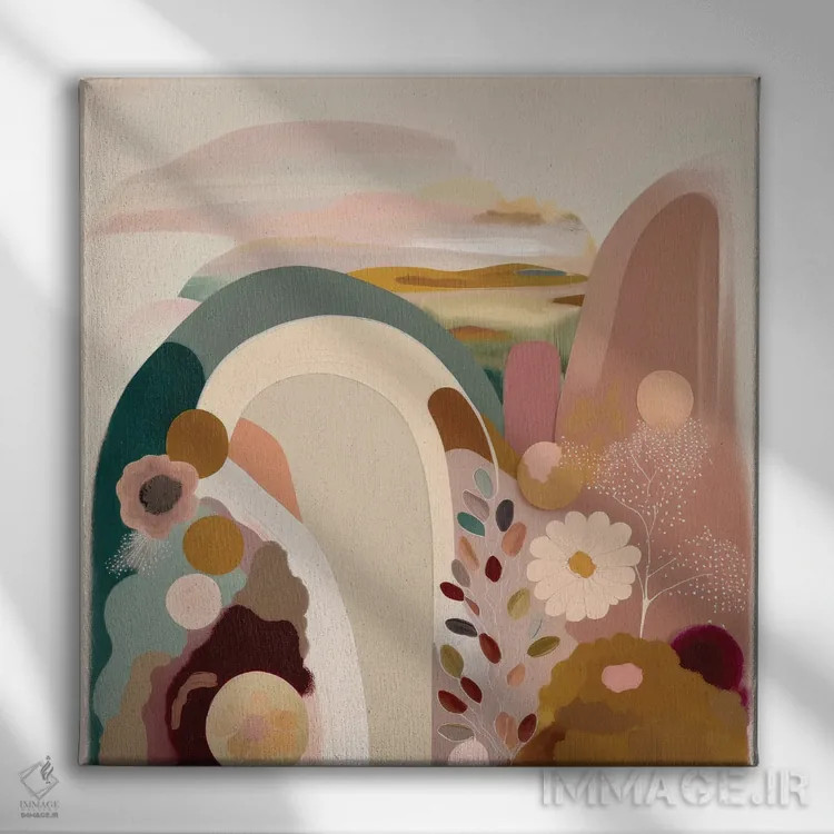 تابلو آوریل (ماه میلادی) اثر بلا ایو - نمای روبهرو روی دیوار