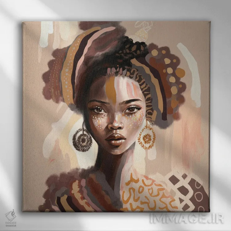 تابلو آمارا اثر بلا ایو - نمای روبهرو روی دیوار