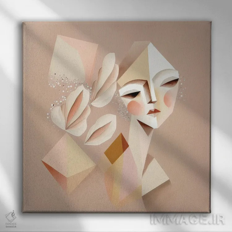 تابلو بتی بلوک اثر بلا ایو - نمای روبهرو روی دیوار