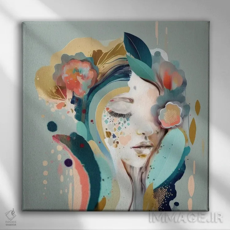 تابلو شکوفهٔ استر اثر بلا ایو - نمای روبهرو روی دیوار