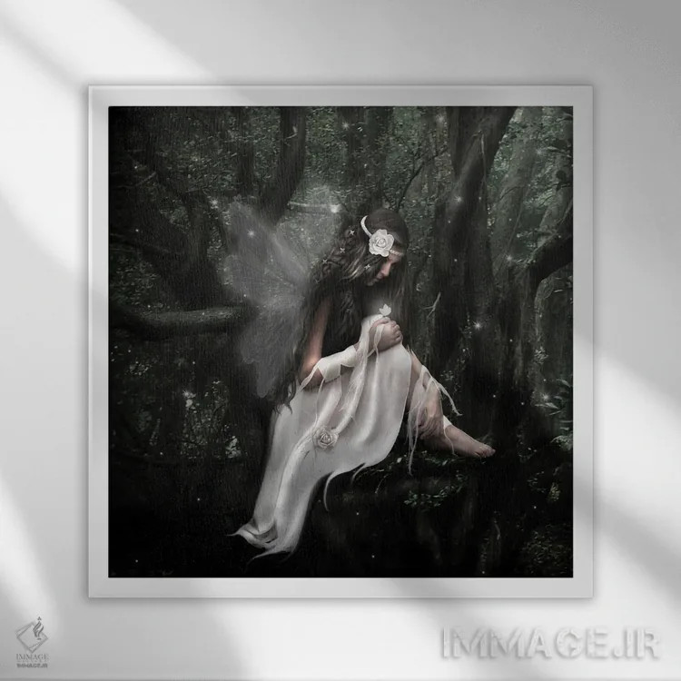 تابلو کتلین جاودانهٔ من ۲۰۱۵ اثر بابت ون دن برگ - نمای قابدار سفید