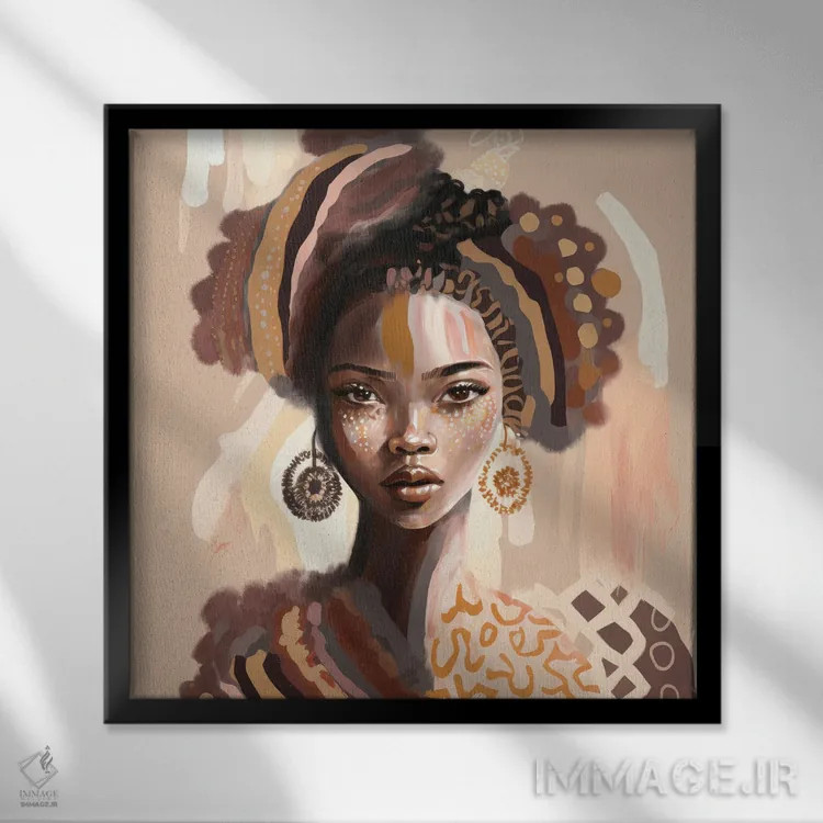 تابلو آمارا اثر بلا ایو - نمای قابدار مشکی