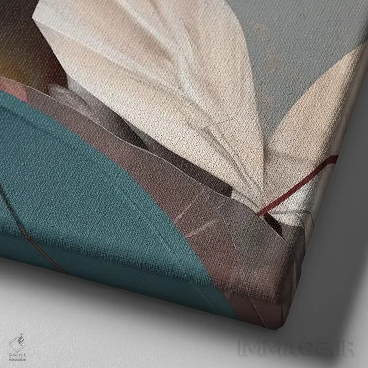 تابلو دوری اثر بلا ایو - نمای نزدیک بافت بوم