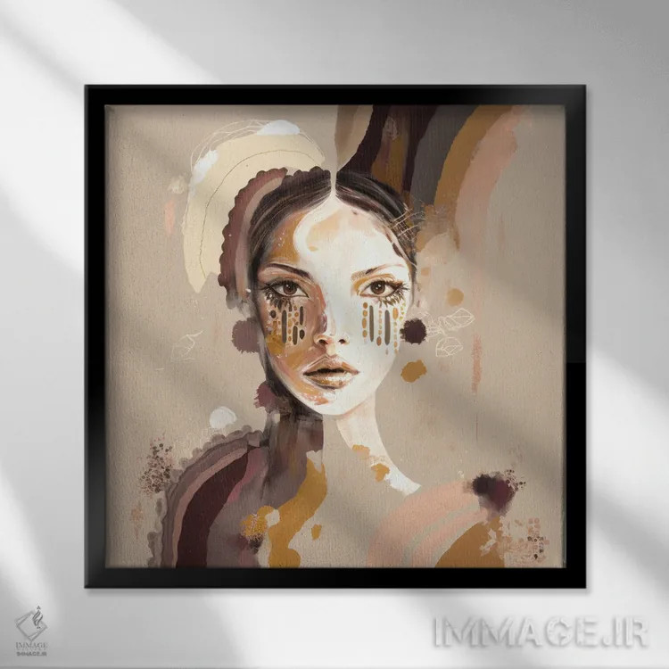 تابلو کیارا اثر بلا ایو - نمای قابدار مشکی