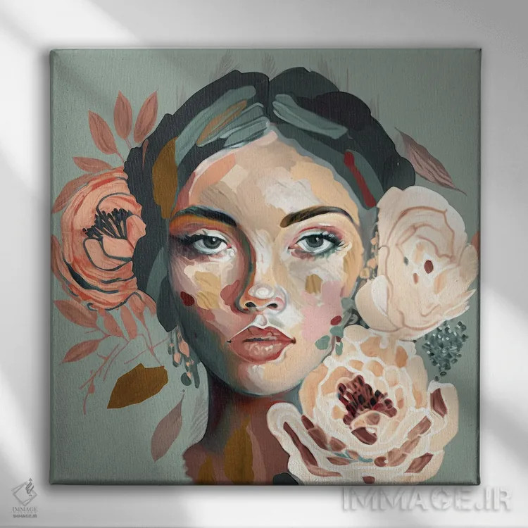 تابلو خسته (یا پریدهرنگ) اثر بلا ایو - نمای روبهرو روی دیوار