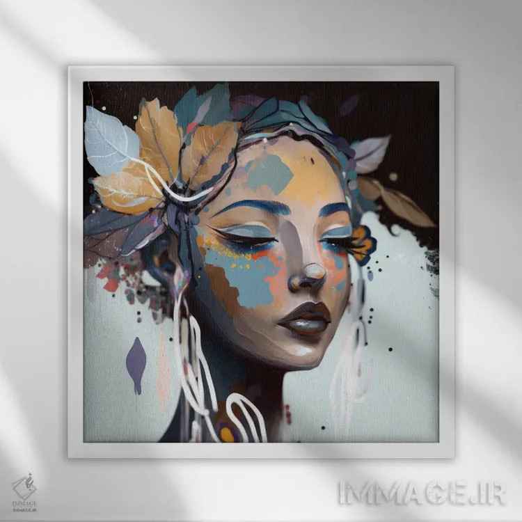 تابلو ژادور (به معنی دوست دارم - فرانسوی) اثر بلا ایو - نمای قابدار سفید