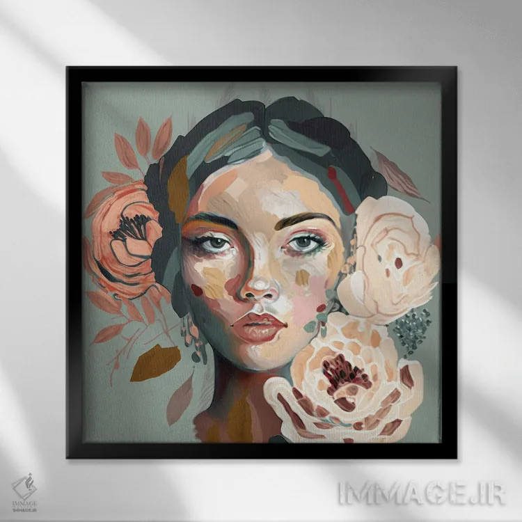 تابلو خسته (یا پریدهرنگ) اثر بلا ایو - نمای قابدار مشکی