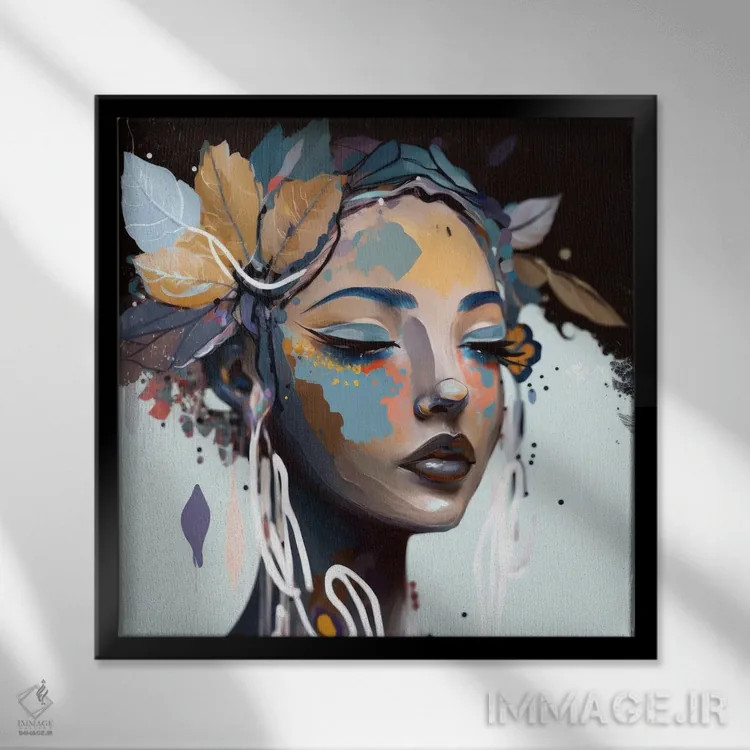 تابلو ژادور (به معنی دوست دارم - فرانسوی) اثر بلا ایو - نمای قابدار مشکی