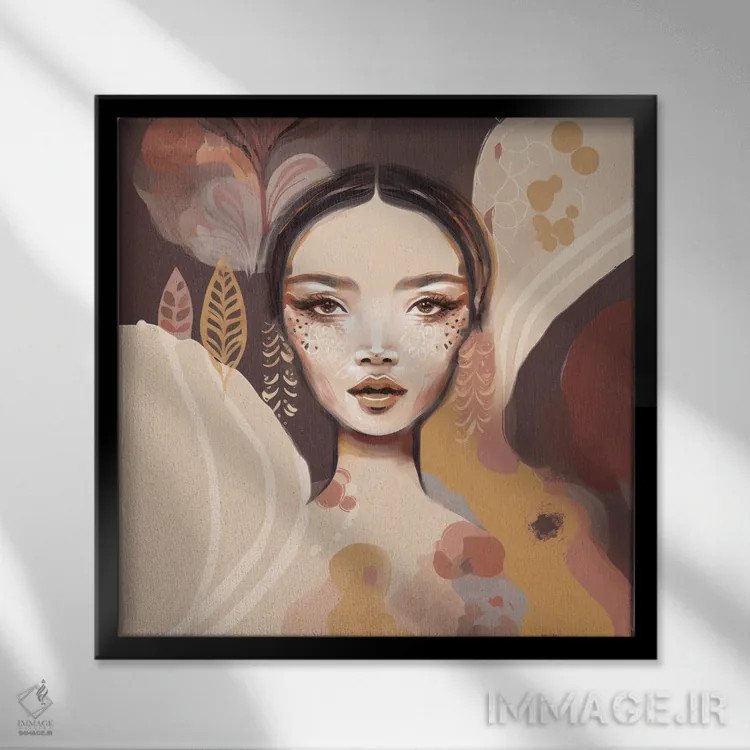 تابلو کائوری (نام ژاپنی) اثر بلا ایو - نمای قابدار مشکی