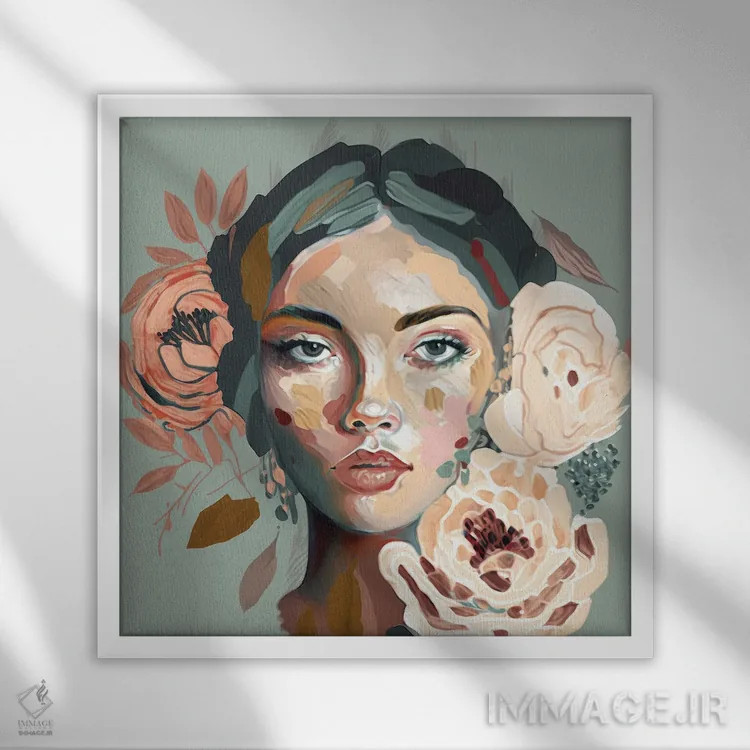 تابلو خسته (یا پریدهرنگ) اثر بلا ایو - نمای قابدار سفید