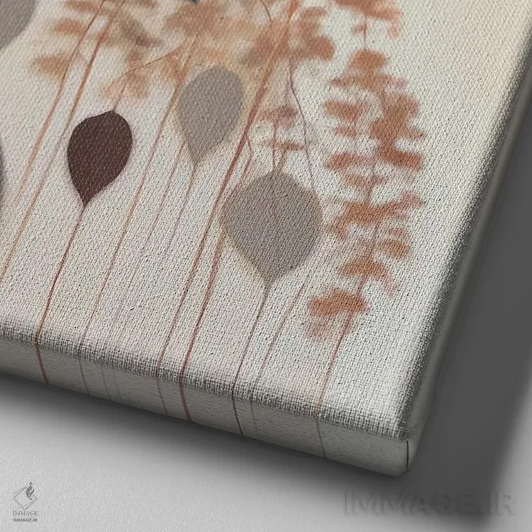 تابلو عطر گلهای زیبا اثر بلا ایو - نمای نزدیک بافت بوم