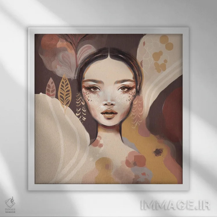 تابلو کائوری (نام ژاپنی) اثر بلا ایو - نمای قابدار سفید