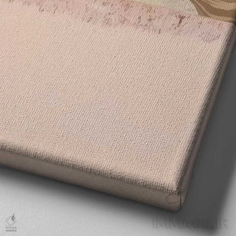 تابلو کلاژ زیبای زمین اثر بلا ایو - نمای نزدیک بافت بوم