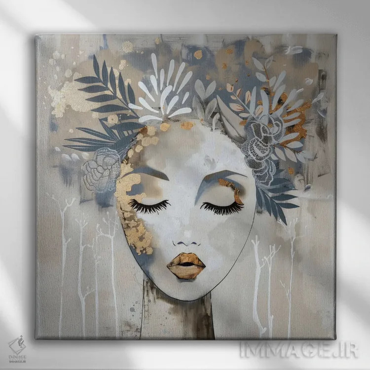 تابلو فلور (گل - فرانسه) اثر بلا ایو - نمای روبهرو روی دیوار