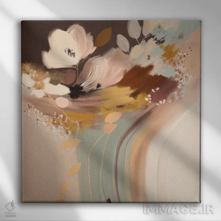 تابلو گلبرگهای شستهشدهٔ زیبا اثر بلا ایو - نمای روبهرو روی دیوار