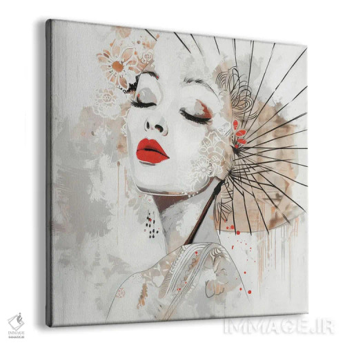 تابلو شکوفهٔ میوکی (نام ژاپنی) اثر بلا ایو - نمای پرسپکتیو محصول