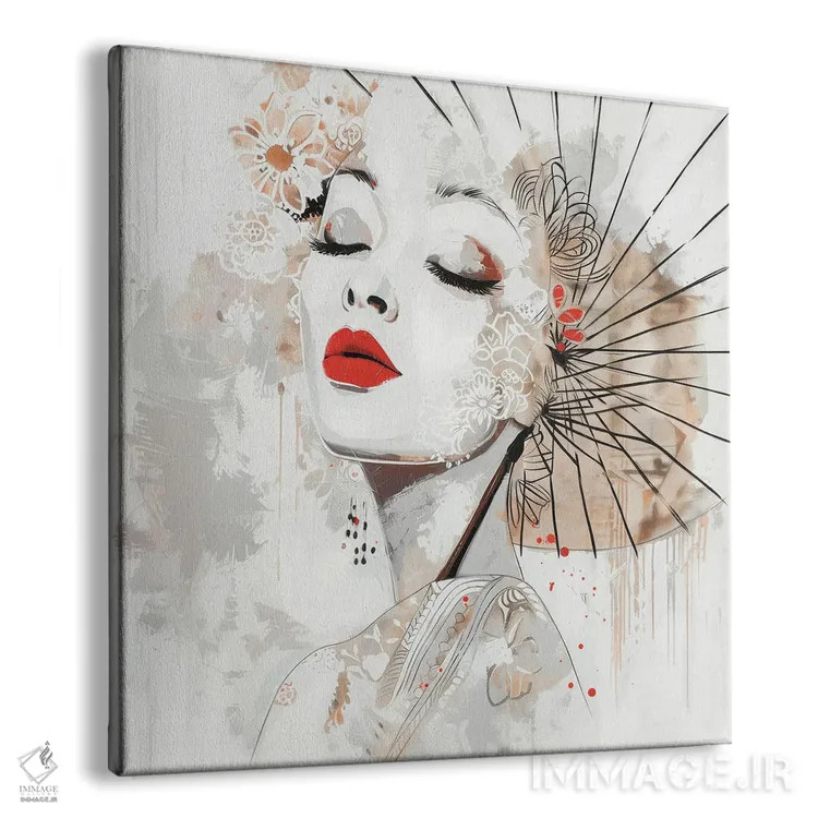 تابلو شکوفهٔ میوکی (نام ژاپنی) اثر بلا ایو - نمای پرسپکتیو محصول