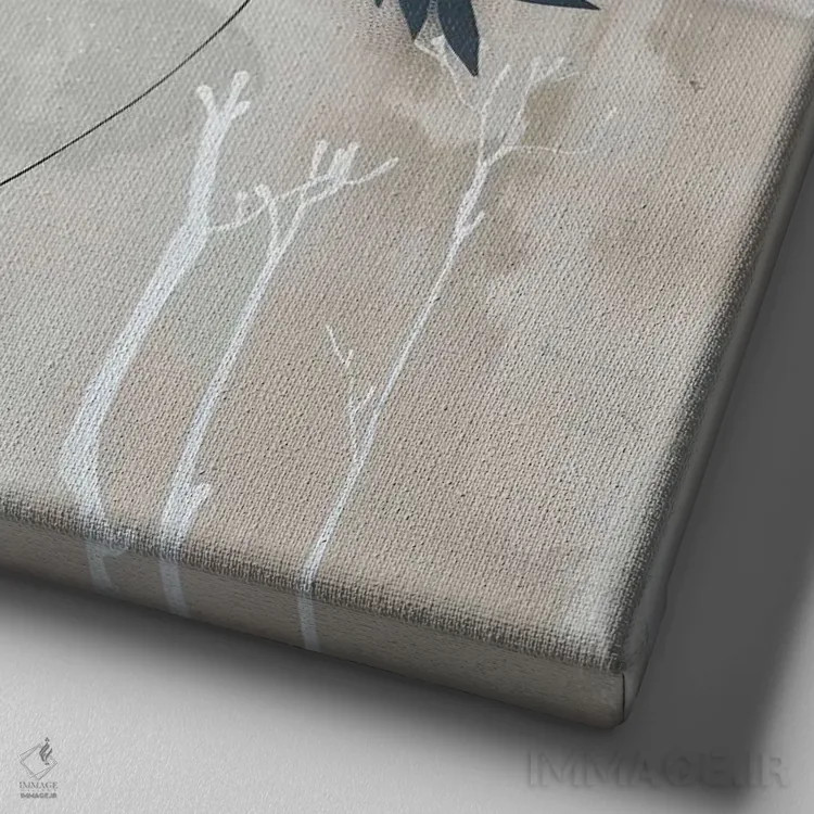 تابلو فلور (گل - فرانسه) اثر بلا ایو - نمای نزدیک بافت بوم