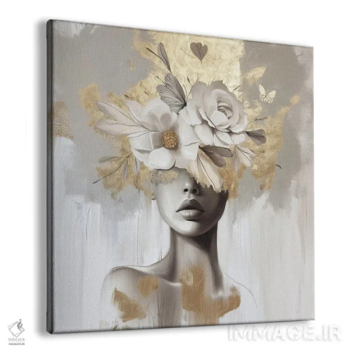 تابلو برگ طلایی زارا اثر بلا ایو - نمای پرسپکتیو محصول