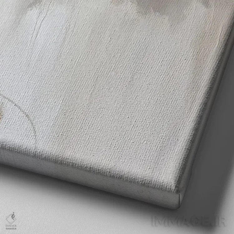 تابلو برگ طلایی زارا اثر بلا ایو - نمای نزدیک بافت بوم