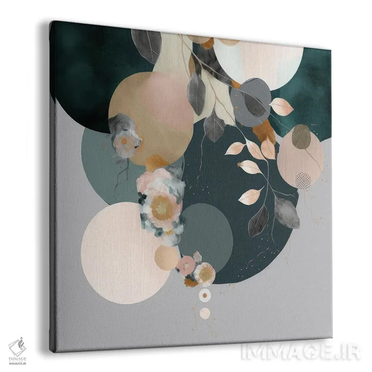تابلو دایرههای گیاهی اثر بلا ایو - نمای پرسپکتیو محصول