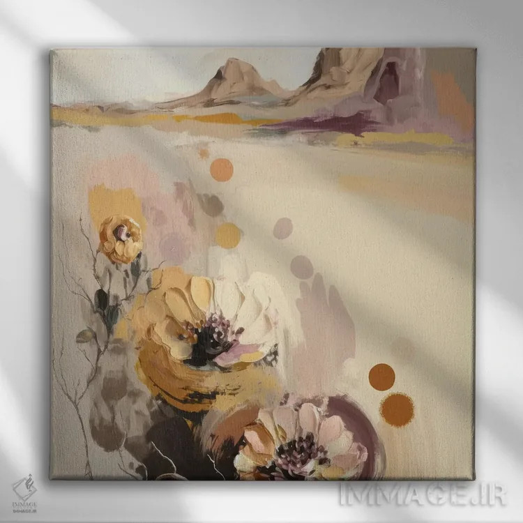 تابلو Landscape,سرخشده در آرامش (منظره) اثر بلا ایو - نمای روبهرو روی دیوار