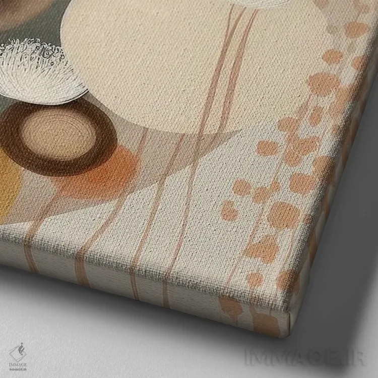 تابلو روح بوهمیایی اثر بلا ایو - نمای نزدیک بافت بوم