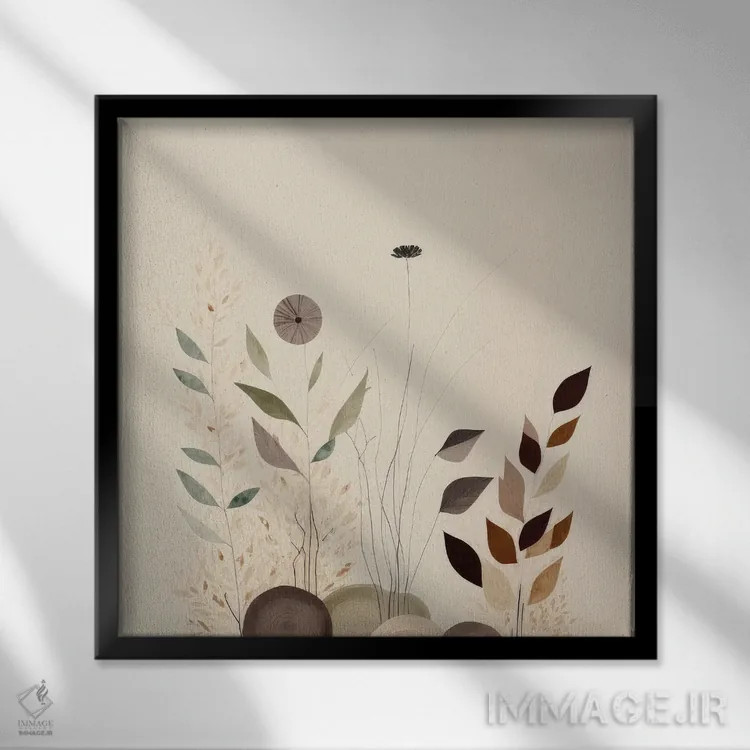 تابلو نسیم بوهو اثر بلا ایو - نمای قابدار مشکی