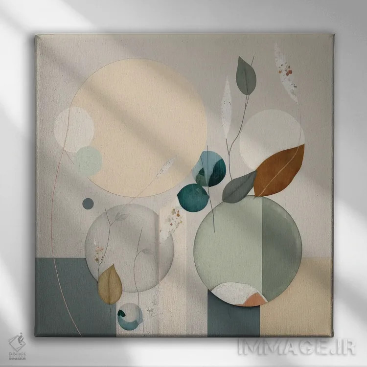 تابلو واحهٔ دایرهای اثر بلا ایو - نمای روبهرو روی دیوار