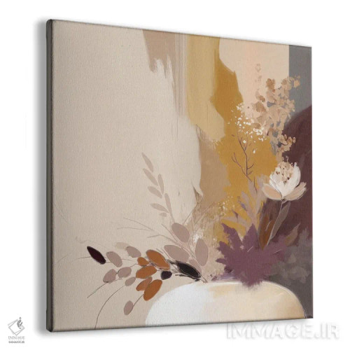 تابلو شکوفهٔ مینیمالیستی اثر بلا ایو - نمای پرسپکتیو محصول