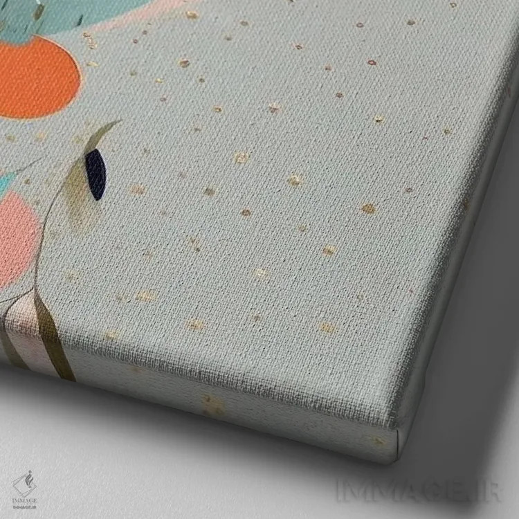 تابلو استر اثر بلا ایو - نمای نزدیک بافت بوم