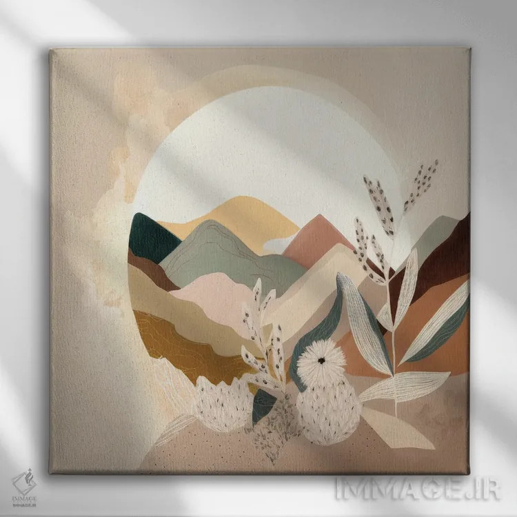 تابلو پیچک اثر بلا ایو - نمای روبهرو روی دیوار