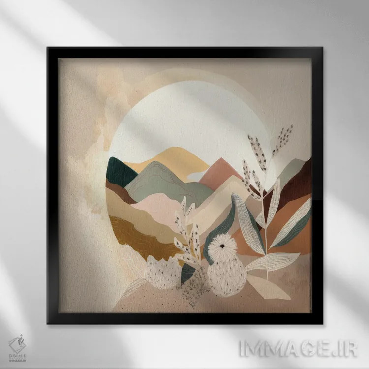 تابلو پیچک اثر بلا ایو - نمای قابدار مشکی