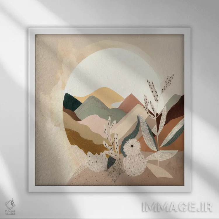 تابلو پیچک اثر بلا ایو - نمای قابدار سفید