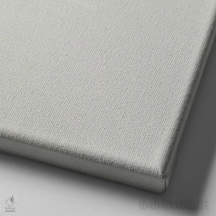 تابلو گلدان پاستلی مدرن اثر بلا ایو - نمای نزدیک بافت بوم