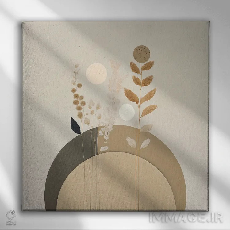 تابلو مزرعهٔ طلوع صبحگاهی اثر بلا ایو - نمای روبهرو روی دیوار