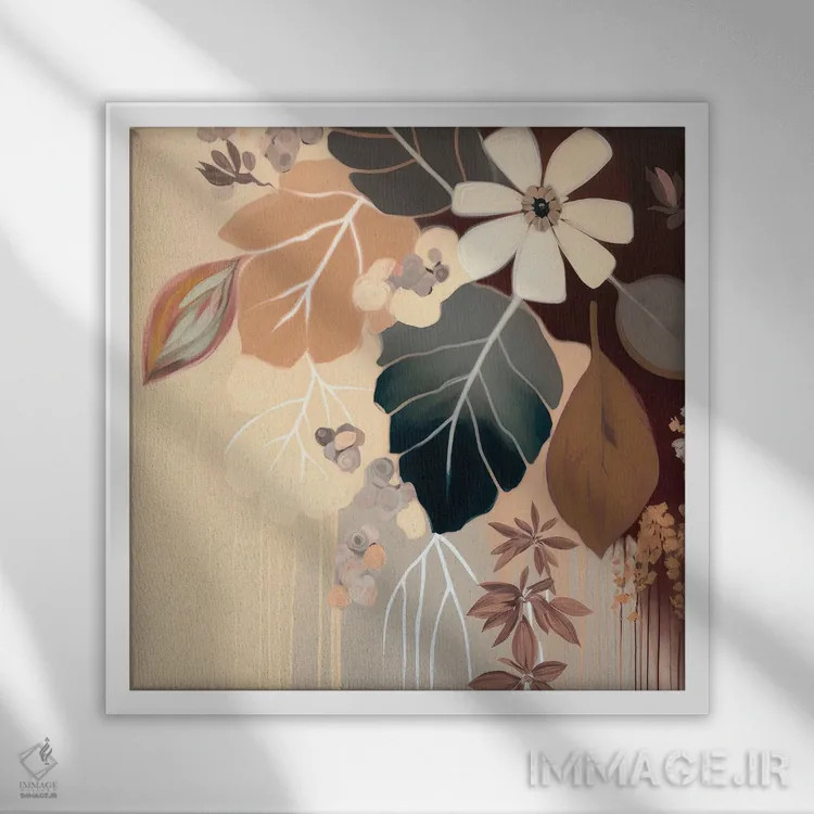 تابلو دستهگل مدرن اثر بلا ایو - نمای قابدار سفید