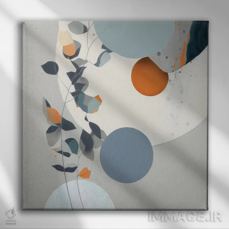 تابلو آرامش مدرن اثر بلا ایو - نمای روبهرو روی دیوار