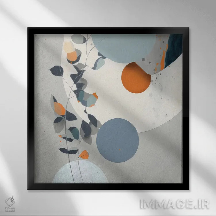 تابلو آرامش مدرن اثر بلا ایو - نمای قابدار مشکی