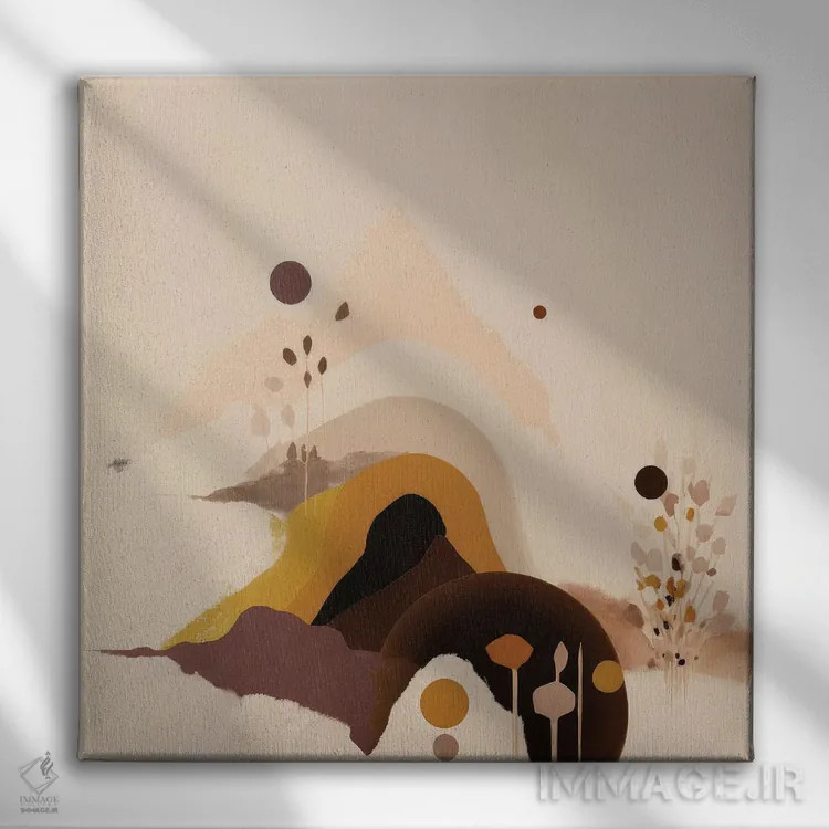 تابلو کوه شانس اثر بلا ایو - نمای روبهرو روی دیوار