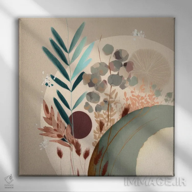 تابلو باغ ارگانیک اثر بلا ایو - نمای روبهرو روی دیوار