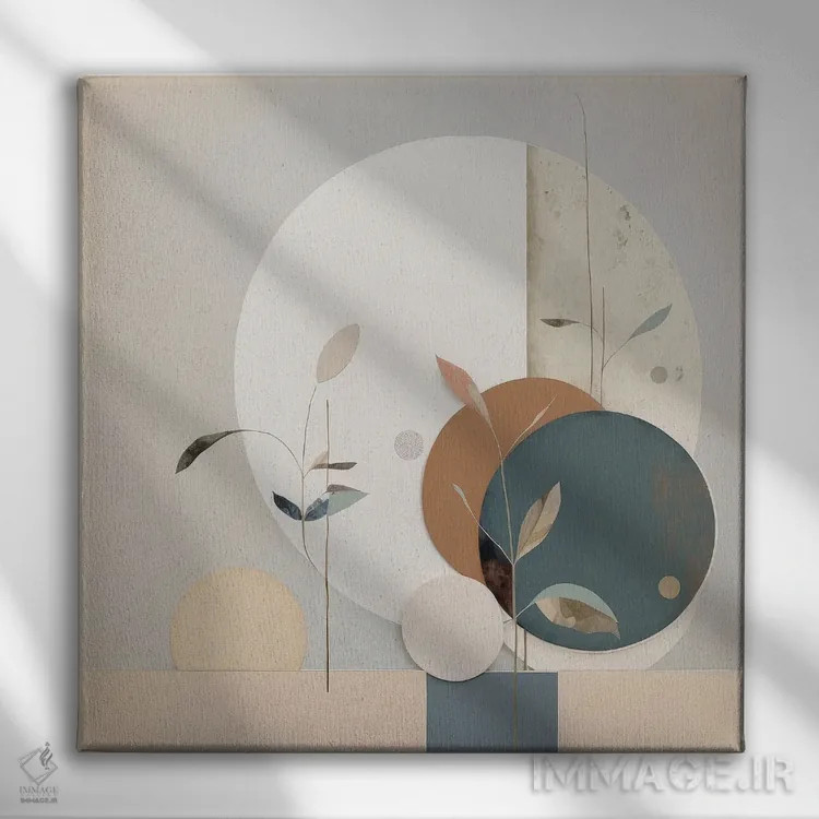 تابلو سراب مدرن خنثی اثر بلا ایو - نمای روبهرو روی دیوار