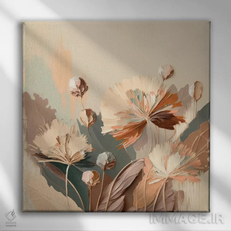 تابلو گیاهان هلوگون اثر بلا ایو - نمای روبهرو روی دیوار