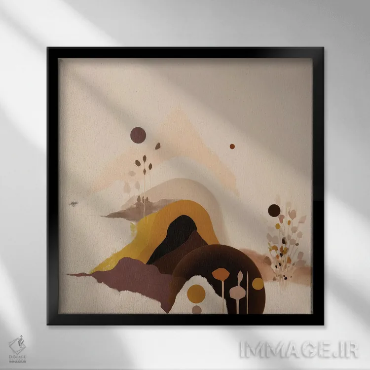 تابلو کوه شانس اثر بلا ایو - نمای قابدار مشکی