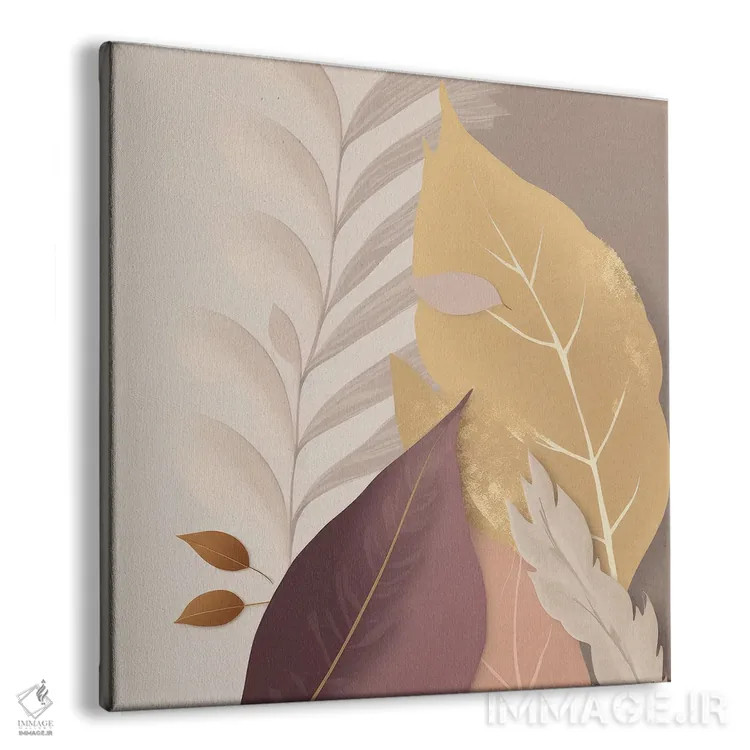 تابلو برگهای ظریف عشق اثر بلا ایو - نمای پرسپکتیو محصول