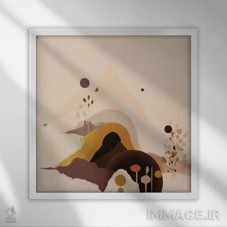 تابلو کوه شانس اثر بلا ایو - نمای قابدار سفید