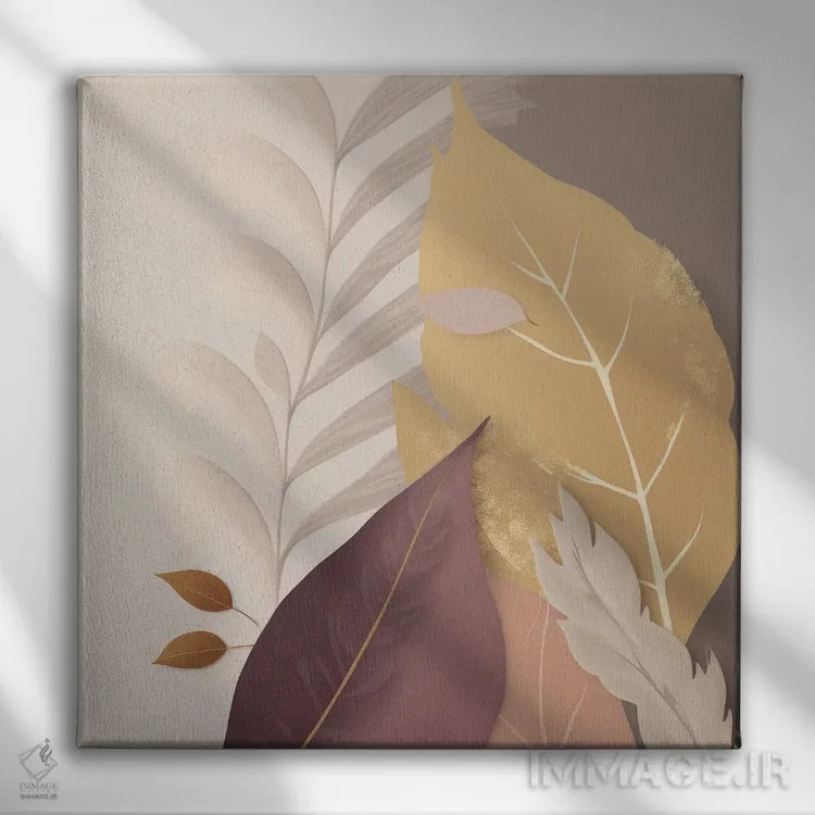 تابلو برگهای ظریف عشق اثر بلا ایو - نمای روبهرو روی دیوار